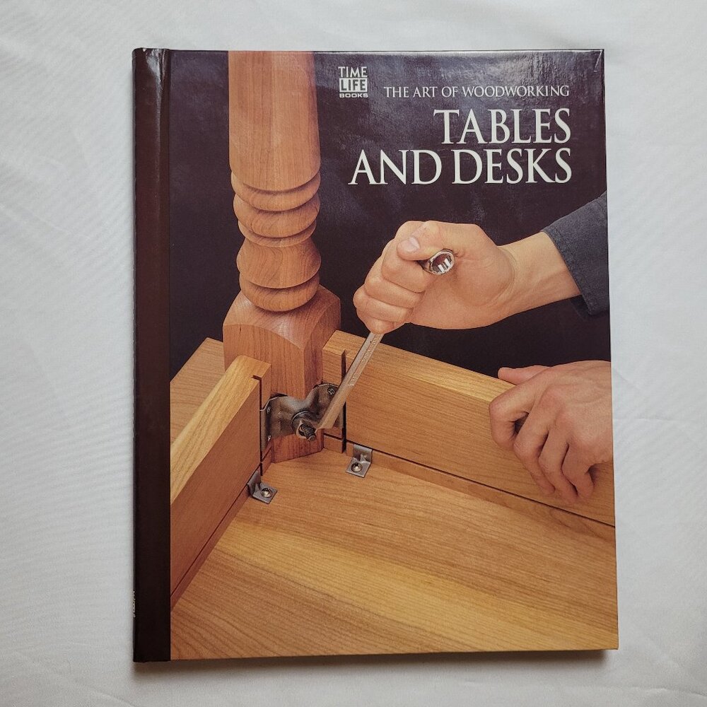 Vintage Time Life Tables Desks book 90s woodworking art cottagecore wooden table